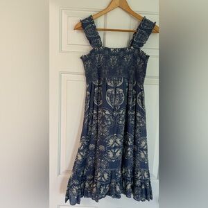 Y2K M juniors vintage smocked elephant pattern no boundaries swim cover up/dress